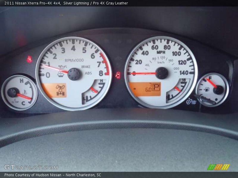Silver Lightning / Pro 4X Gray Leather 2011 Nissan Xterra Pro-4X 4x4