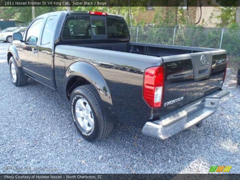 Super Black / Beige 2011 Nissan Frontier SV V6 King Cab