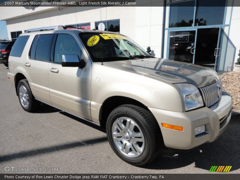 Light French Silk Metallic / Camel 2007 Mercury Mountaineer Premier AWD