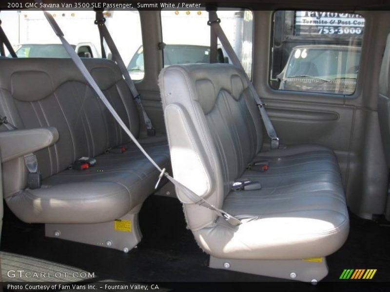 Summit White / Pewter 2001 GMC Savana Van 3500 SLE Passenger