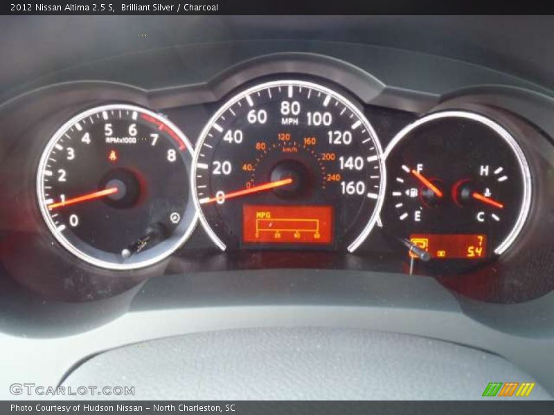 Brilliant Silver / Charcoal 2012 Nissan Altima 2.5 S