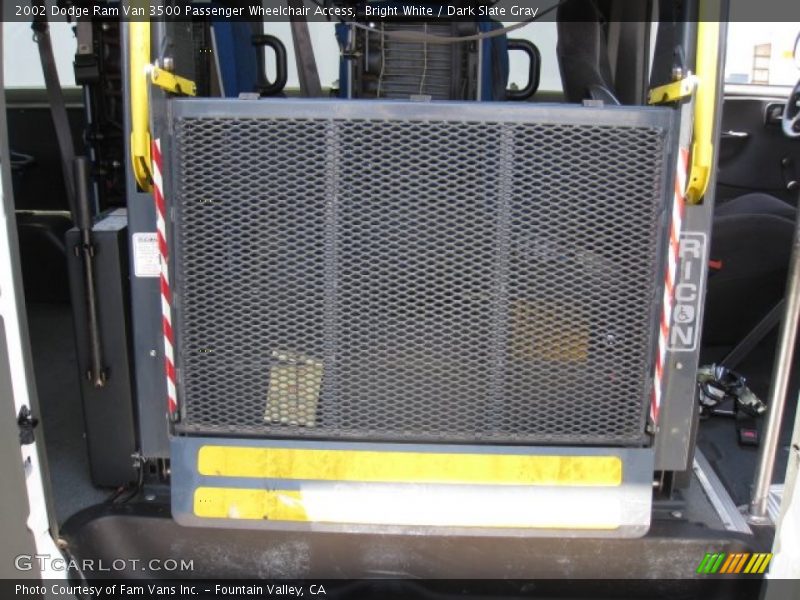 Bright White / Dark Slate Gray 2002 Dodge Ram Van 3500 Passenger Wheelchair Access