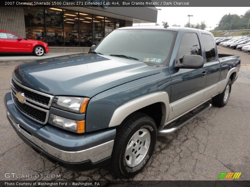Blue Granite Metallic / Dark Charcoal 2007 Chevrolet Silverado 1500 Classic Z71 Extended Cab 4x4