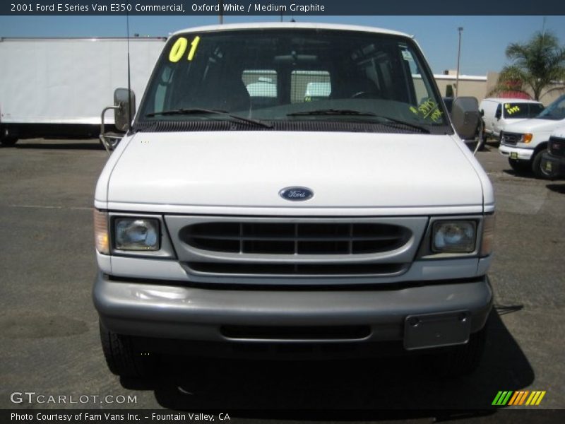 Oxford White / Medium Graphite 2001 Ford E Series Van E350 Commercial