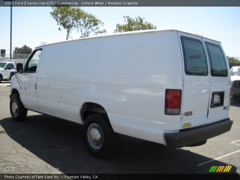 Oxford White / Medium Graphite 2001 Ford E Series Van E350 Commercial