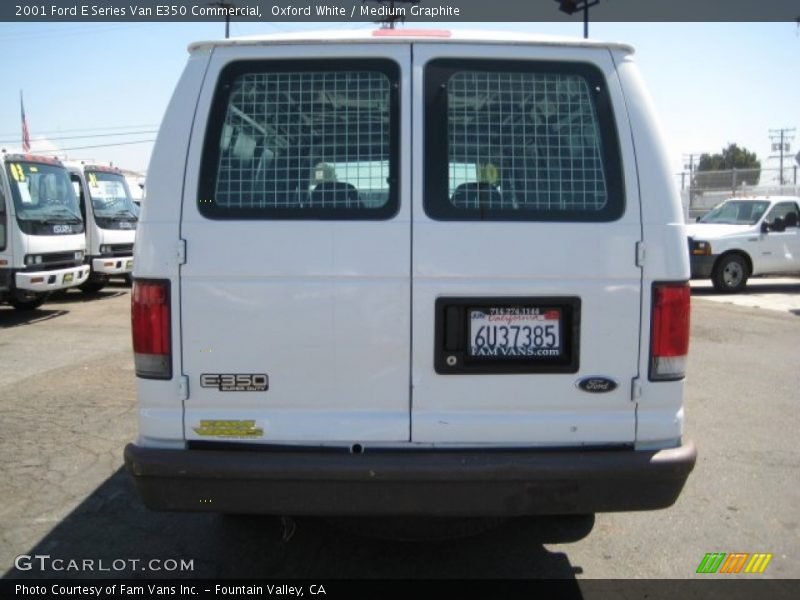 Oxford White / Medium Graphite 2001 Ford E Series Van E350 Commercial