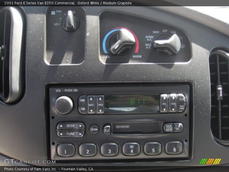 Oxford White / Medium Graphite 2001 Ford E Series Van E350 Commercial