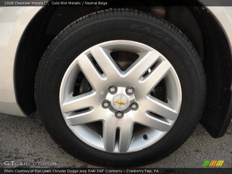 Gold Mist Metallic / Neutral Beige 2008 Chevrolet Impala LT