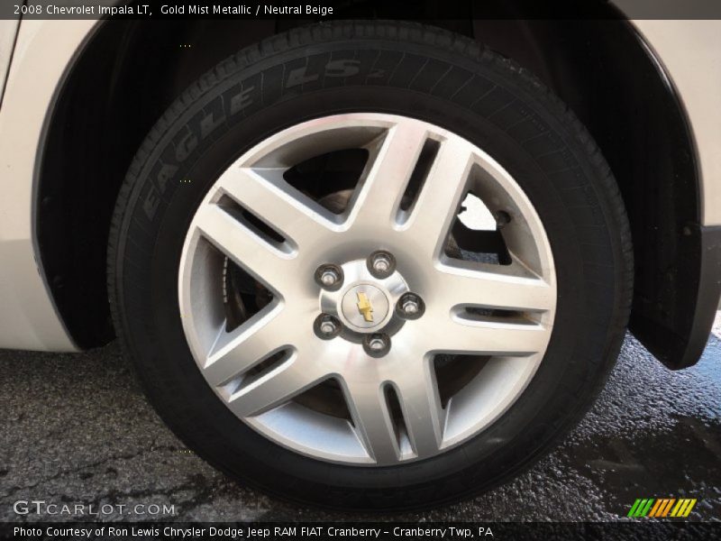 Gold Mist Metallic / Neutral Beige 2008 Chevrolet Impala LT