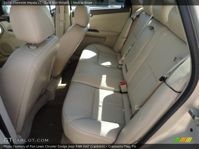 Gold Mist Metallic / Neutral Beige 2008 Chevrolet Impala LT