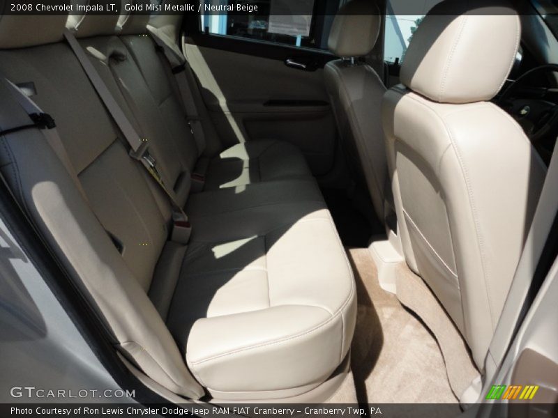 Gold Mist Metallic / Neutral Beige 2008 Chevrolet Impala LT