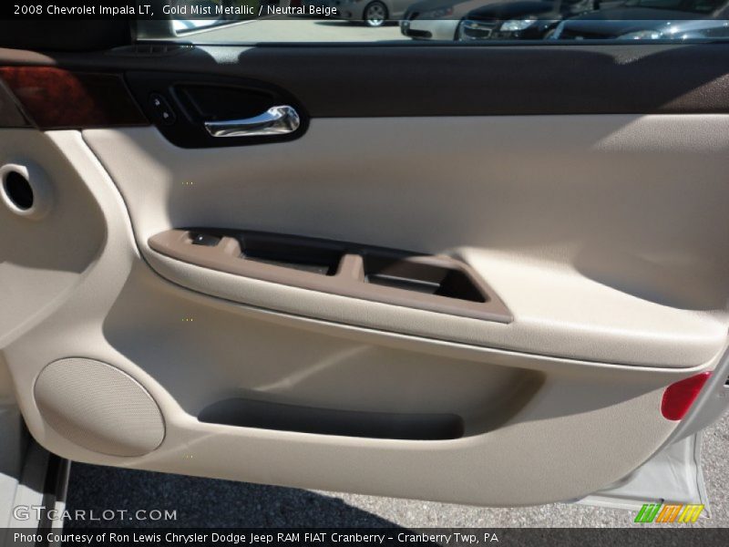 Gold Mist Metallic / Neutral Beige 2008 Chevrolet Impala LT
