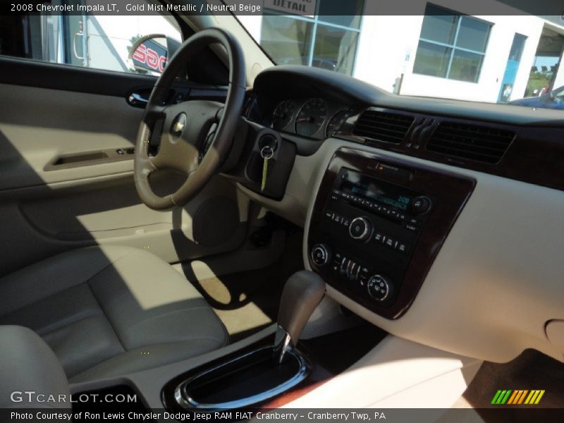 Gold Mist Metallic / Neutral Beige 2008 Chevrolet Impala LT