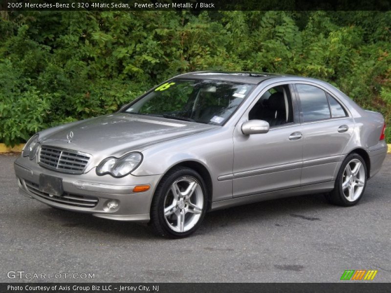 Pewter Silver Metallic / Black 2005 Mercedes-Benz C 320 4Matic Sedan