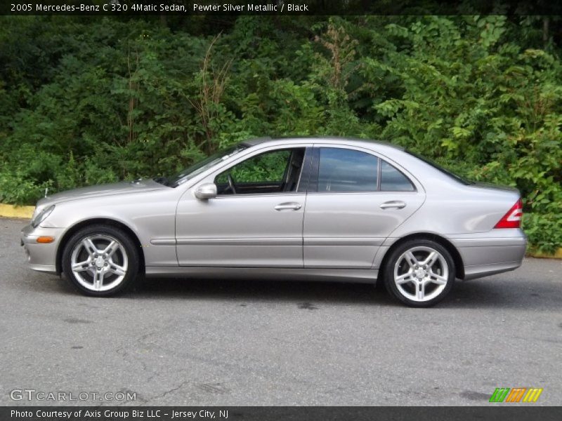 Pewter Silver Metallic / Black 2005 Mercedes-Benz C 320 4Matic Sedan