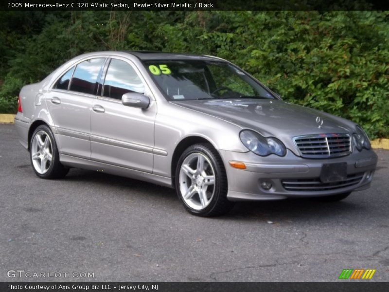 Pewter Silver Metallic / Black 2005 Mercedes-Benz C 320 4Matic Sedan