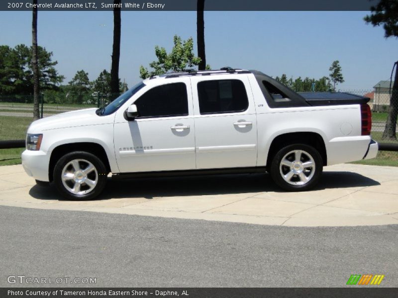 Summit White / Ebony 2007 Chevrolet Avalanche LTZ