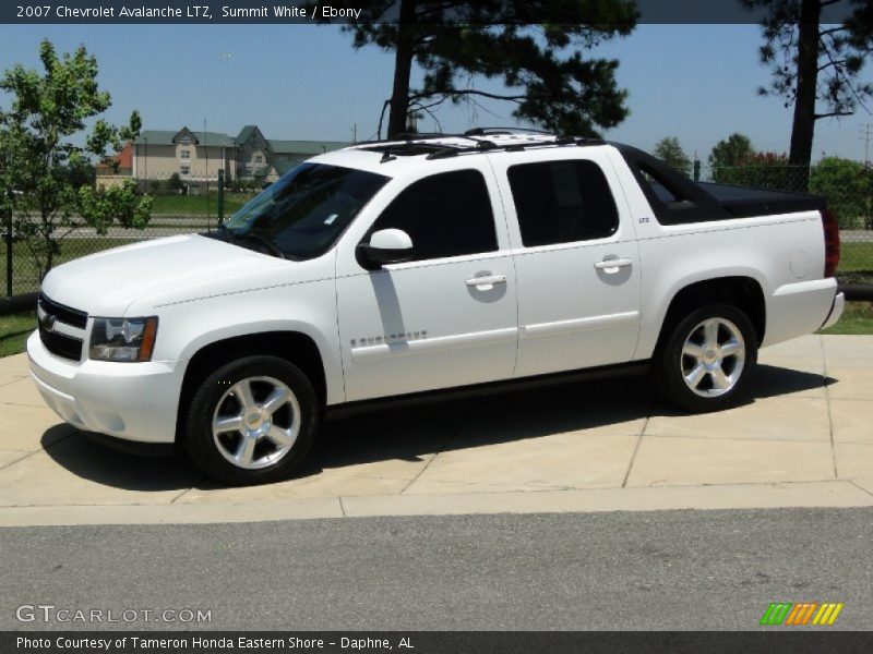 Summit White / Ebony 2007 Chevrolet Avalanche LTZ