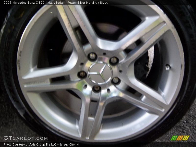Pewter Silver Metallic / Black 2005 Mercedes-Benz C 320 4Matic Sedan