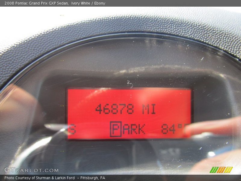Ivory White / Ebony 2008 Pontiac Grand Prix GXP Sedan
