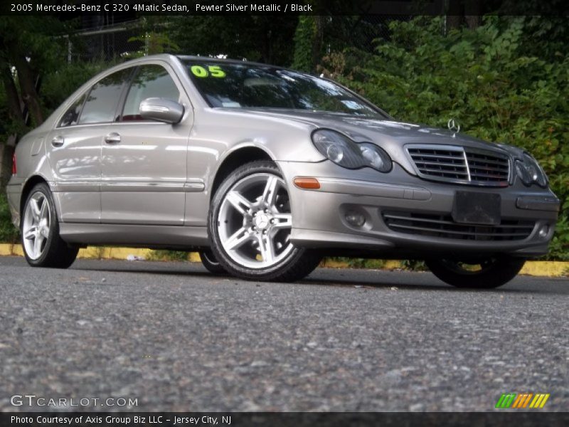 Pewter Silver Metallic / Black 2005 Mercedes-Benz C 320 4Matic Sedan