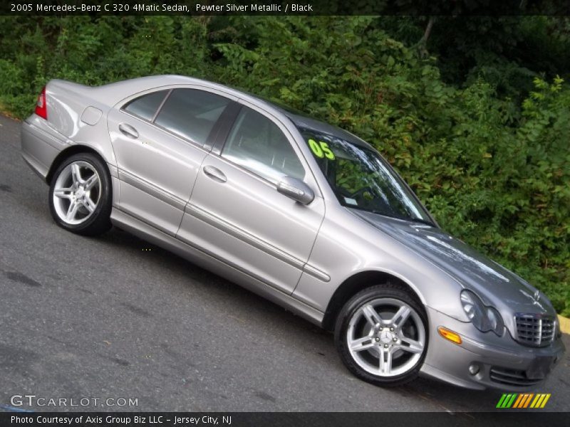 Pewter Silver Metallic / Black 2005 Mercedes-Benz C 320 4Matic Sedan