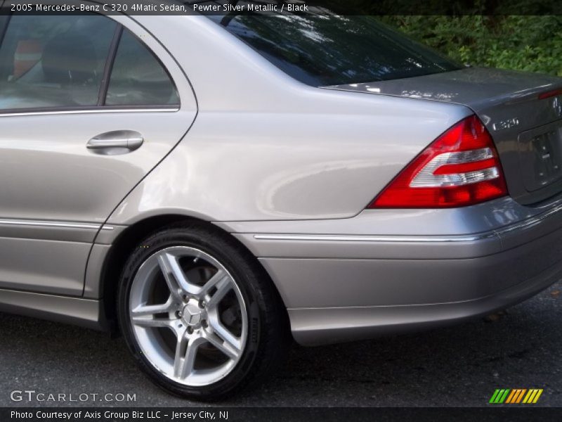 Pewter Silver Metallic / Black 2005 Mercedes-Benz C 320 4Matic Sedan
