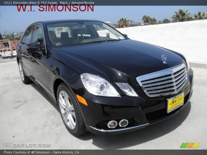 Black / Almond/Mocha 2011 Mercedes-Benz E 350 Sedan