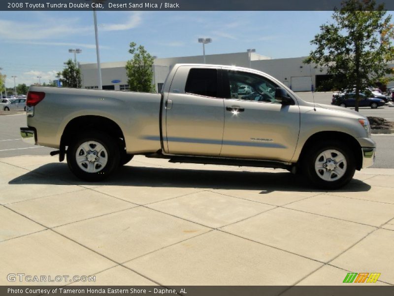 Desert Sand Mica / Black 2008 Toyota Tundra Double Cab