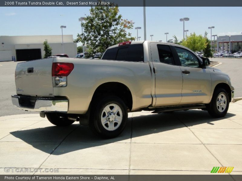 Desert Sand Mica / Black 2008 Toyota Tundra Double Cab