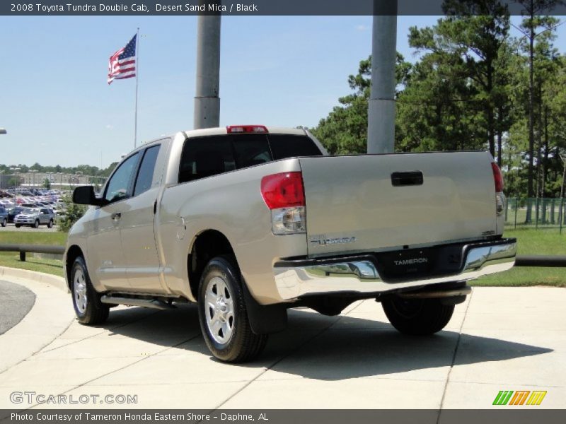 Desert Sand Mica / Black 2008 Toyota Tundra Double Cab