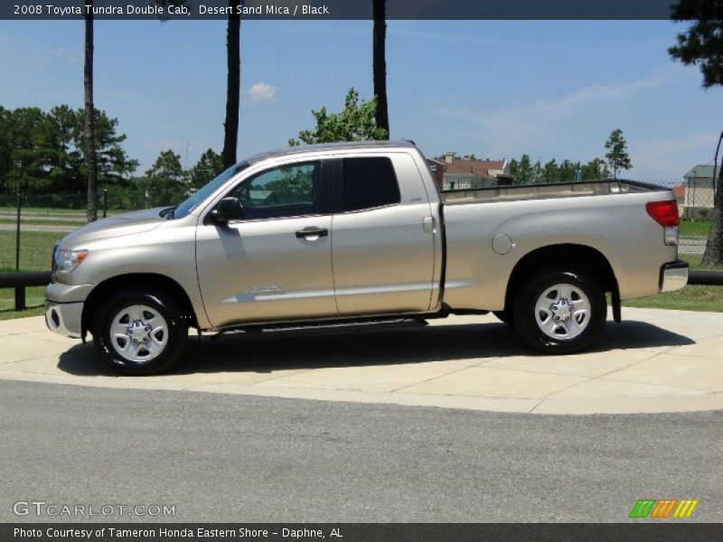 Desert Sand Mica / Black 2008 Toyota Tundra Double Cab