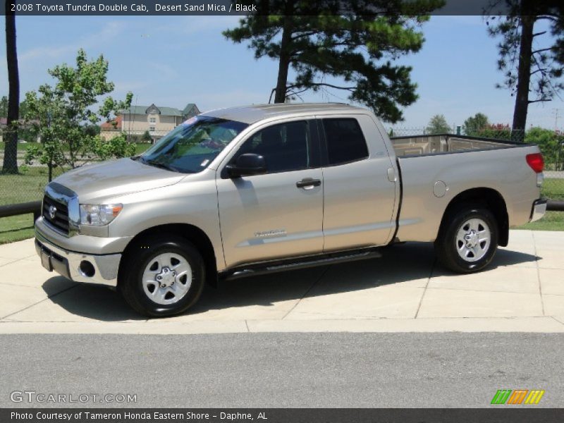 Desert Sand Mica / Black 2008 Toyota Tundra Double Cab