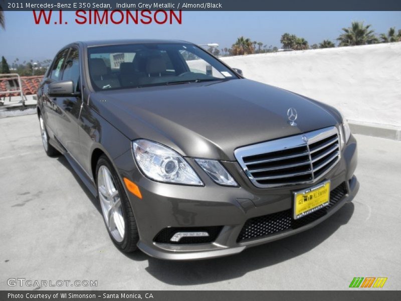 Indium Grey Metallic / Almond/Black 2011 Mercedes-Benz E 350 Sedan