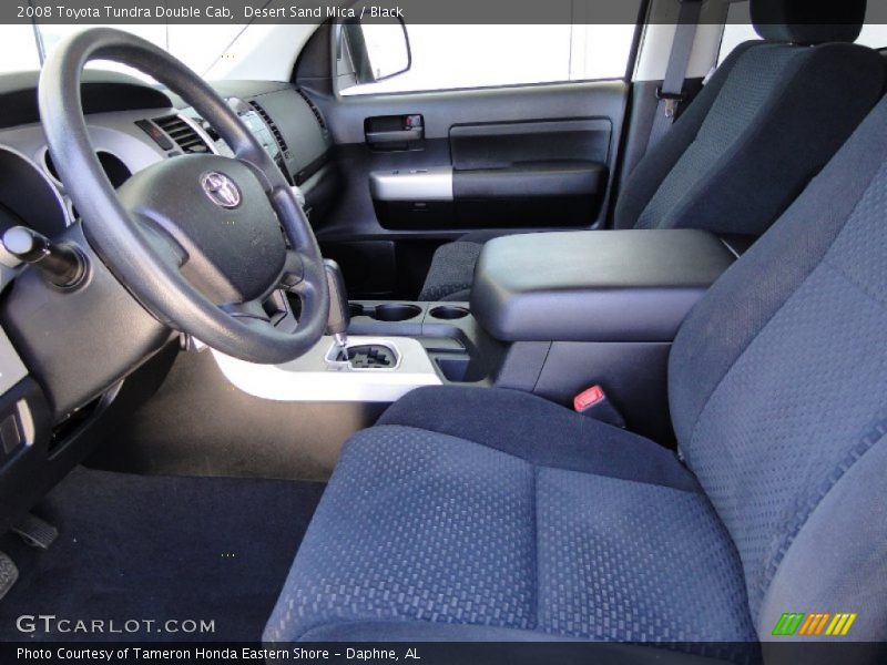 Desert Sand Mica / Black 2008 Toyota Tundra Double Cab
