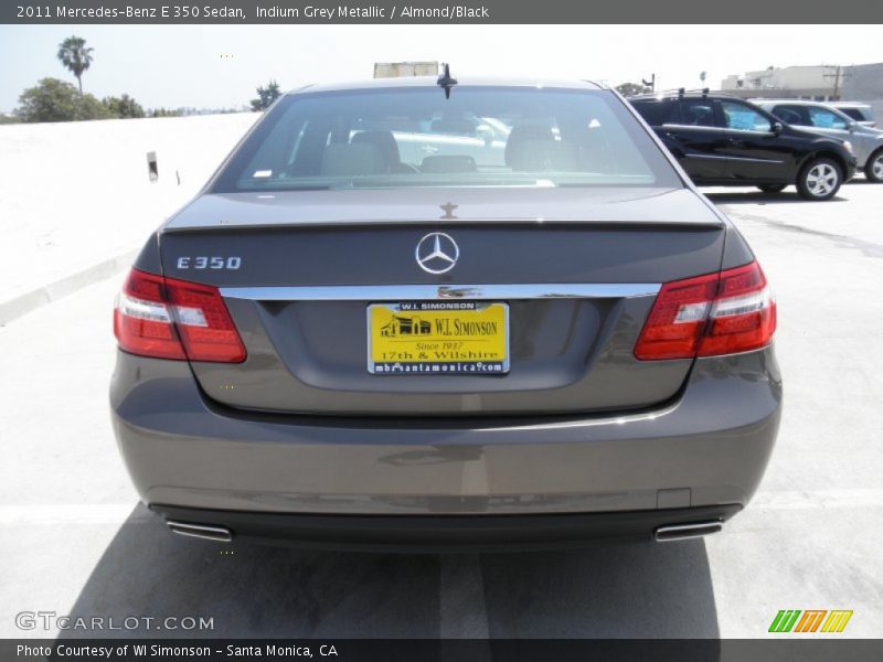 Indium Grey Metallic / Almond/Black 2011 Mercedes-Benz E 350 Sedan