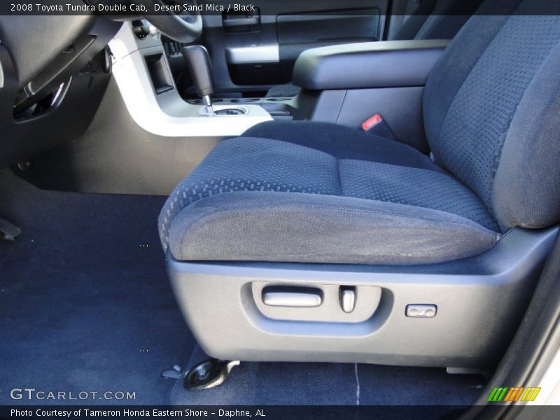 Desert Sand Mica / Black 2008 Toyota Tundra Double Cab