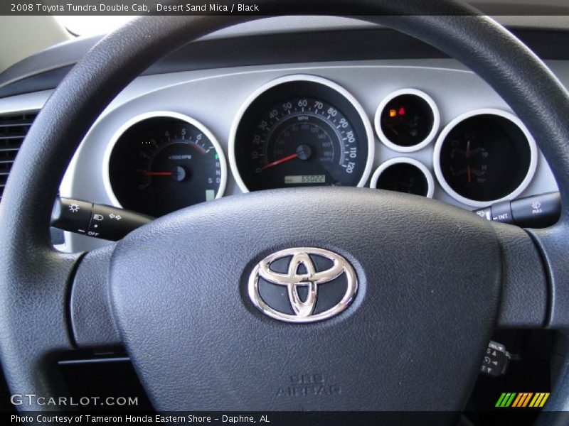 Desert Sand Mica / Black 2008 Toyota Tundra Double Cab
