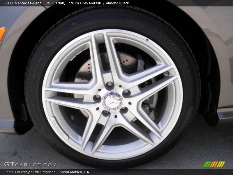 Indium Grey Metallic / Almond/Black 2011 Mercedes-Benz E 350 Sedan