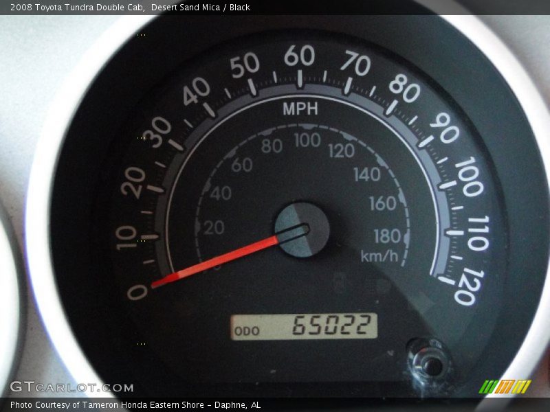 Desert Sand Mica / Black 2008 Toyota Tundra Double Cab