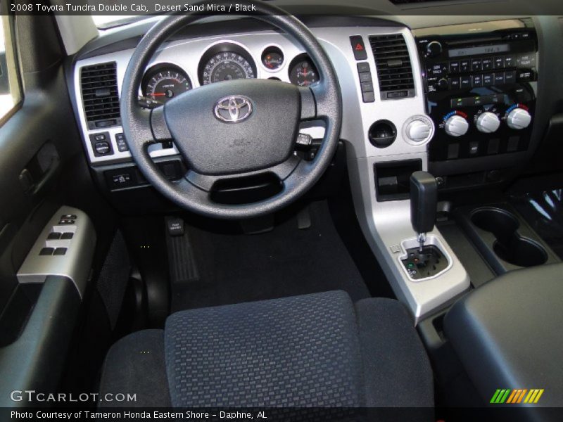 Desert Sand Mica / Black 2008 Toyota Tundra Double Cab