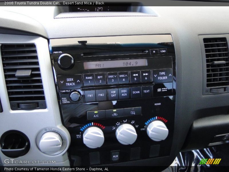 Desert Sand Mica / Black 2008 Toyota Tundra Double Cab