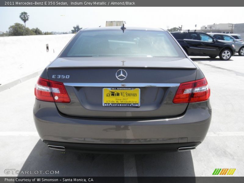 Indium Grey Metallic / Almond/Black 2011 Mercedes-Benz E 350 Sedan