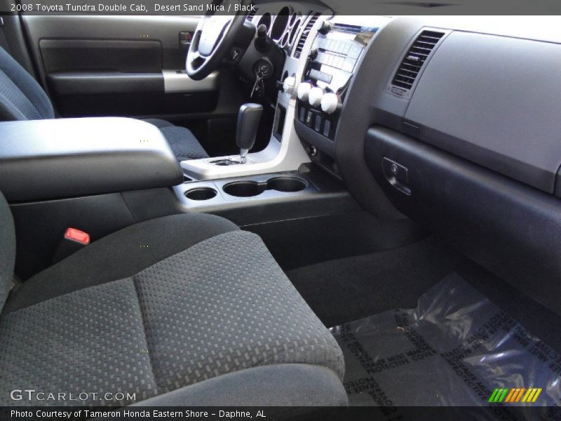 Desert Sand Mica / Black 2008 Toyota Tundra Double Cab