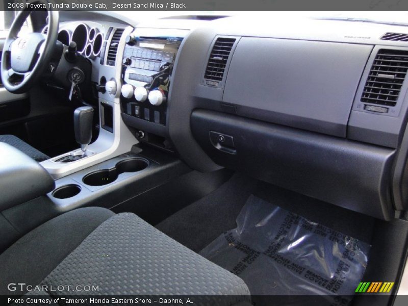 Desert Sand Mica / Black 2008 Toyota Tundra Double Cab