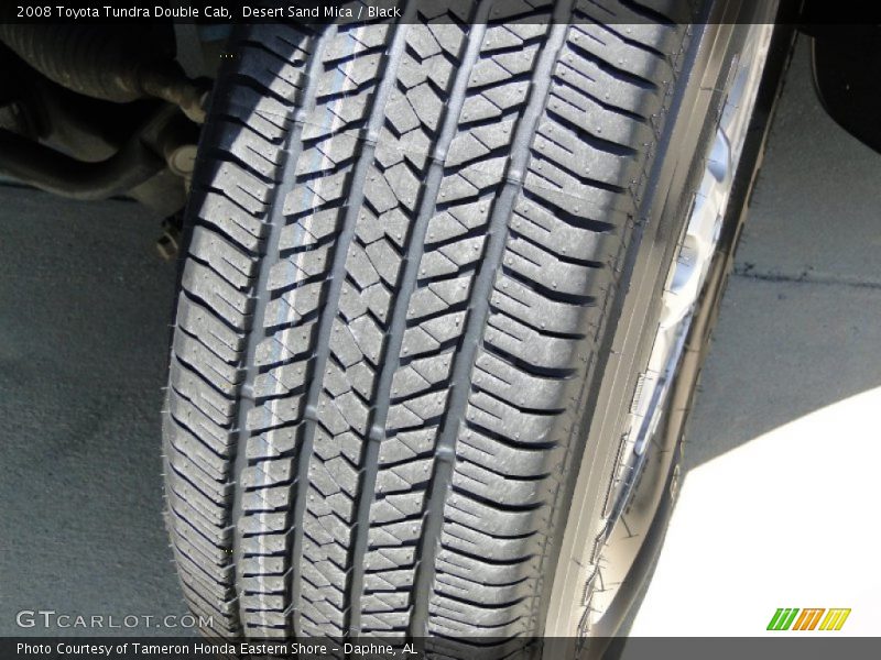 Desert Sand Mica / Black 2008 Toyota Tundra Double Cab