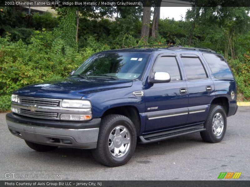 Indigo Blue Metallic / Medium Gray/Neutral 2002 Chevrolet Tahoe LS 4x4