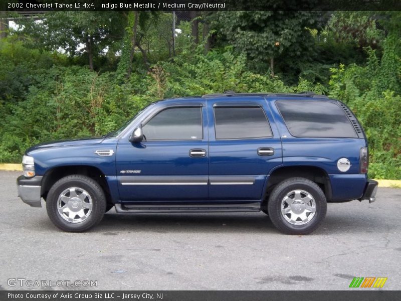 Indigo Blue Metallic / Medium Gray/Neutral 2002 Chevrolet Tahoe LS 4x4