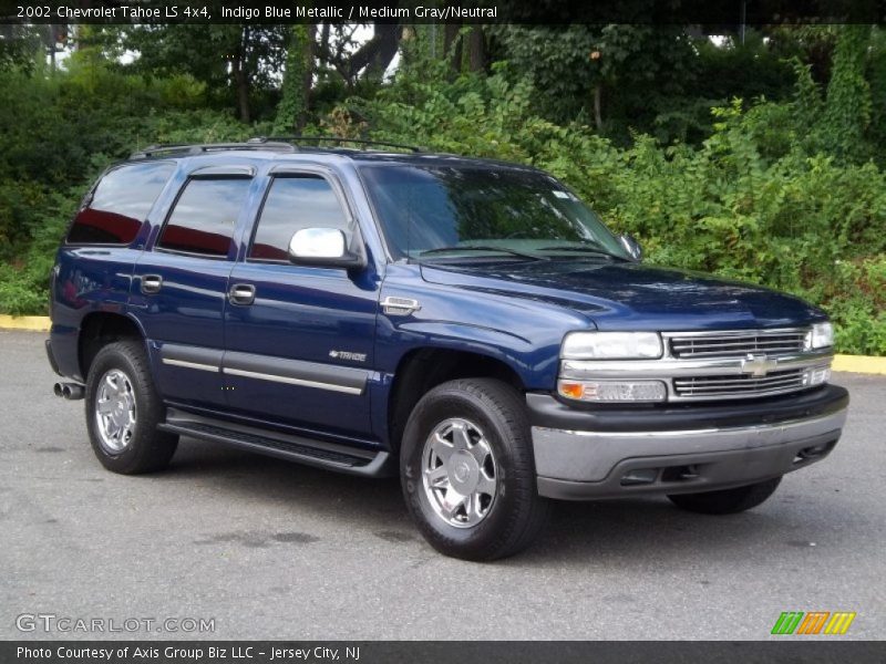 Indigo Blue Metallic / Medium Gray/Neutral 2002 Chevrolet Tahoe LS 4x4