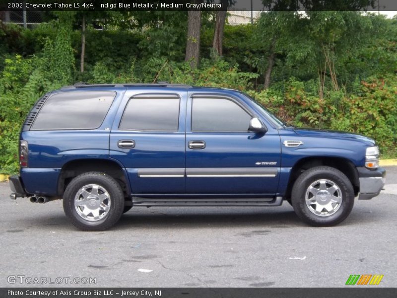 Indigo Blue Metallic / Medium Gray/Neutral 2002 Chevrolet Tahoe LS 4x4